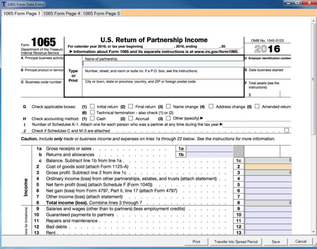 Tax Return Analysis